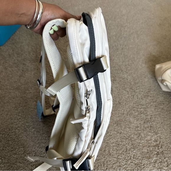 Elegant Cream Men's Backpack - Picture 2 of 8